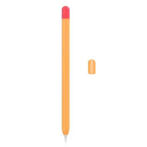 Farebné silikónové ochranné puzdro na Apple Pencil 2 s odnímateľnou krytkou, elastický materiál, hladký protišmykový povrch