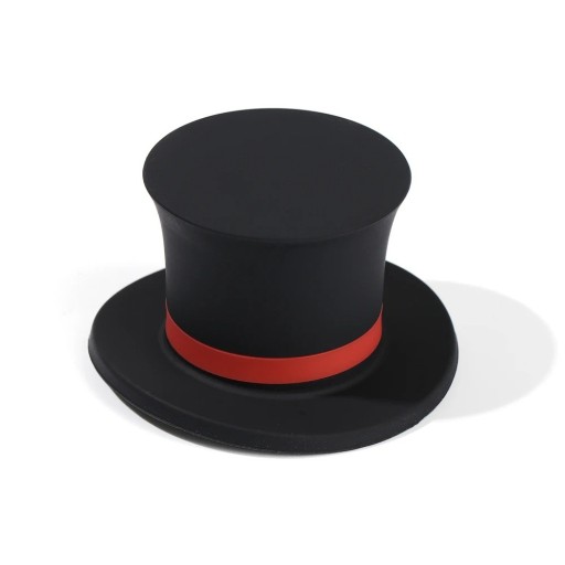 Färgglad flaskpropp i cylinderform Dekorativ vinpropp Original silikonvinpropp Flaskpropp med hattmotiv