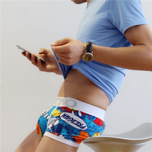 Farvede boxershorts til mænd B6