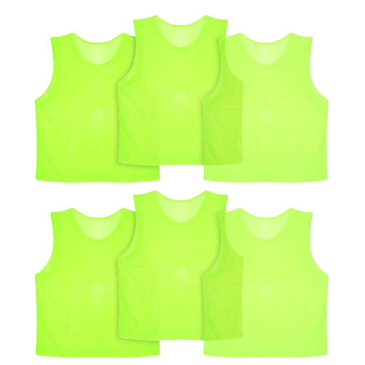 Farverig sportsvest Sæt med reflekstrøjer 6 stk. reflekstrøje til voksne