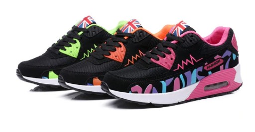 Farverige damesneakers J768