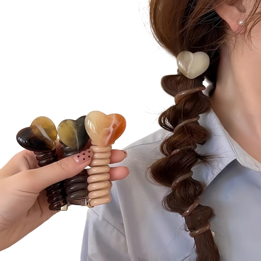 Fasce per capelli elastiche gumičky da capelli Design telefono Linee Coda Treccia Alta qualità Corda per capelli Accessori per capelli Gomma Plastica