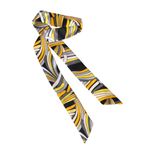 Fascia lunga e stretta da donna 4 × 100 cm Stampa Accessorio moda multifunzionale per la testa Fascia per capelli Decorazione per manico della borsa