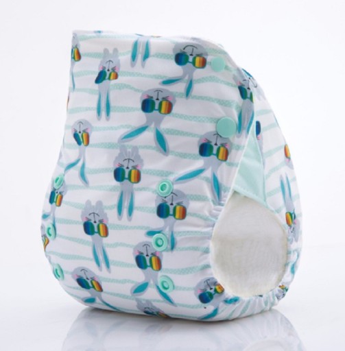 Fato de banho para bebés com coelhinhos