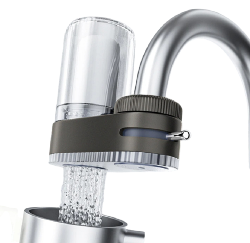 Faucetový filter na vodovodný kohútik na filtráciu vody Vyberateľný umývateľný filter Viacstupňový proces filtrácie Vodovodný filter na odstránenie nečistôt 11,5 x 11,3 cm