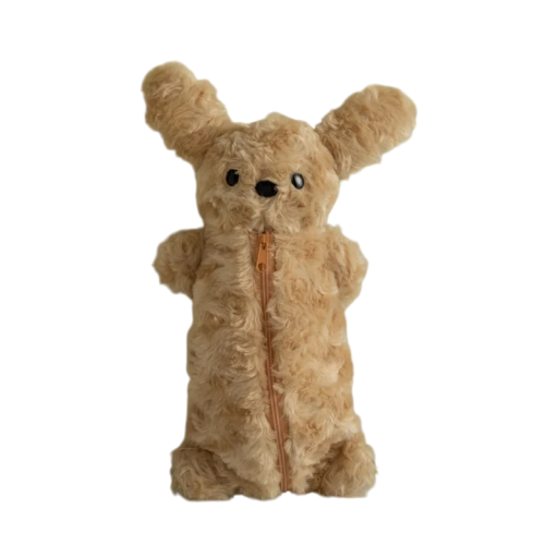 Federmäppchen mit großer Kapazität, 27 x 15 cm, Federmäppchen mit Plüschwelpen im koreanischen Stil, weicher Organizer für Schüler, Schulschreibwaren