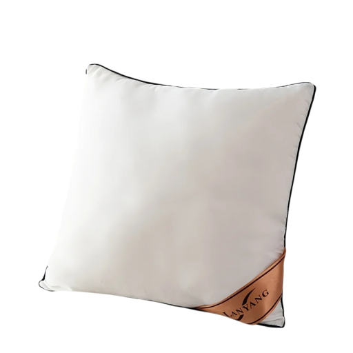 Fehér dekoratív párna 45 × 45 cm Poliészter párna a kanapéra a nappaliba, hálószobába, autóba, puha töltőpárna