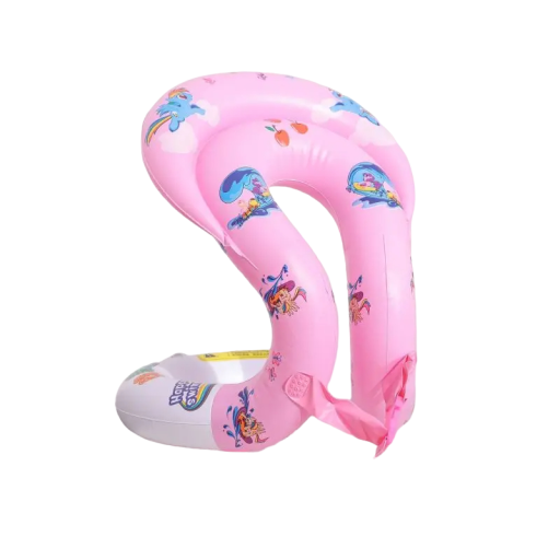 Felfújható gyűrű gyerekeknek Úszógyűrű gyerekeknek 1-6 éves korig Rózsaszín felfújható vízi játék 40 x 35 cm