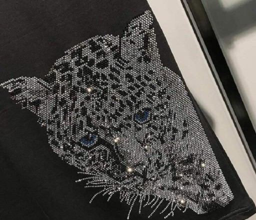 Felpa da uomo con leopardo