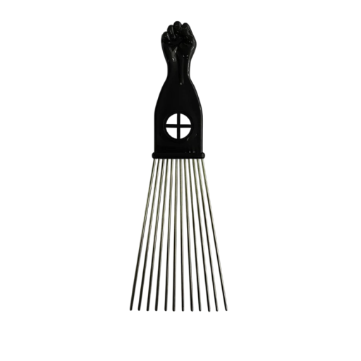 Fém fésű afro hajra 23×7,5 cm 12 foggal Professzionális stílusformázó eszköz fodrászat számára Borbélyszalon fésű göndör és dús hajra