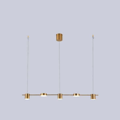 Fempunkts loftlampe med justerbar ophængning og varmt hvidt lys Moderne LED-lysekrone med vægafbryder Belysning 8-12 m²