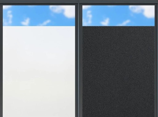 Fensterfolie statisch haftend 45 x 300 cm Sichtschutzfolie Dekorfolie Sonnenschutz UV-Filter Matte Folie
