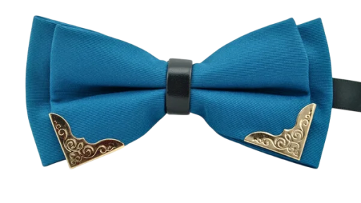 Férfi dupla csokornyakkendő fém szegéllyel Elegáns divatkiegészítő Luxus dizájn Formális stílus Minőségi anyag Esküvőre, szalagavatóra, bulikra, Szmokingra, Öltönyre