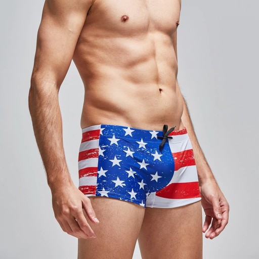 Férfi fürdőruha USA zászlóval