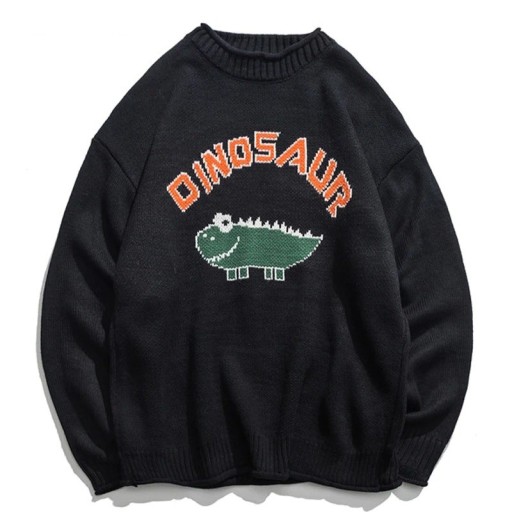 Férfi pulóver F191 dinoszaurussal