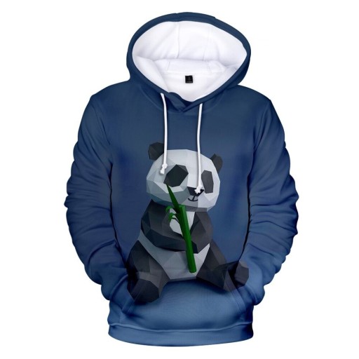 Férfi pulóver panda nyomtatással