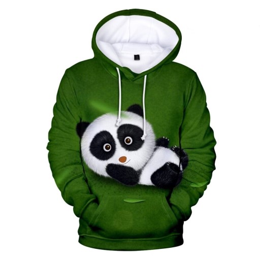 Férfi pulóver panda nyomtatással