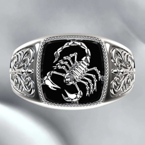 Férfi skorpió gyűrű D2663