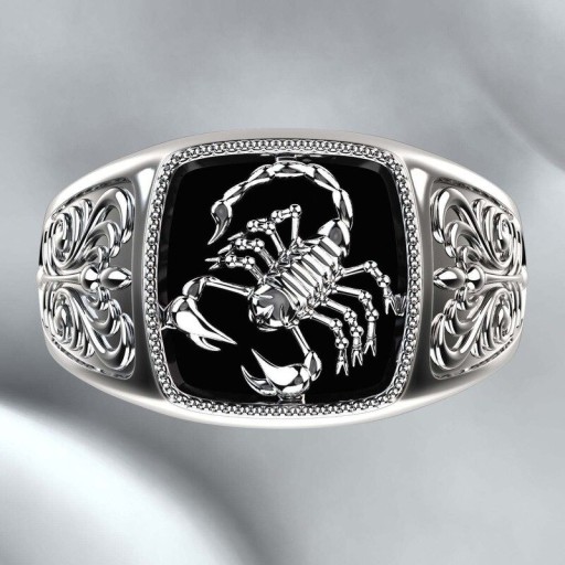 Férfi skorpió gyűrű