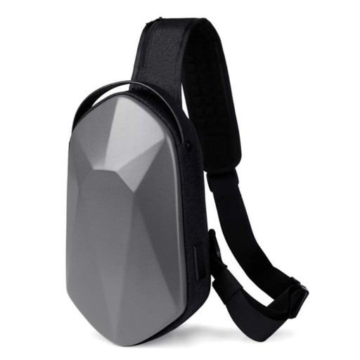Férfi válltáska T393 USB porttal