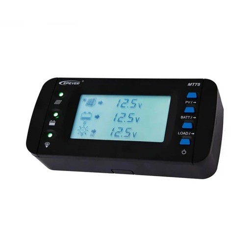 Fernmessgerät EPEVER MT75 Neue Generation Dual RJ45 4,7 Zoll LCD Monitor für Regler und Wechselrichter Ein/Aus Steuerung 193 x 94,6 x 48 mm