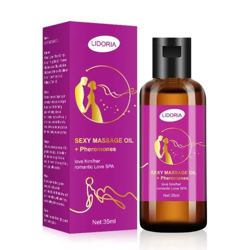 Feromon kroppsmassageolja 35 ml naturliga växtextrakt rosessens för avslappnande kroppsmassage för vuxna