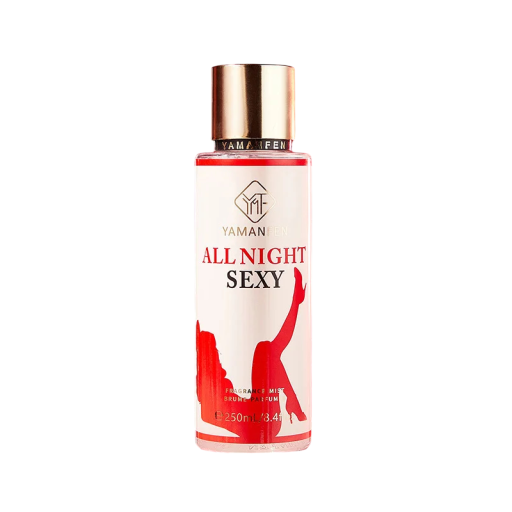 Feromonparfume spray YAMANFEN All Night Sexy med frugtagtig blomsterduft 250 ml i cremet glasflaske til mænd og kvinder