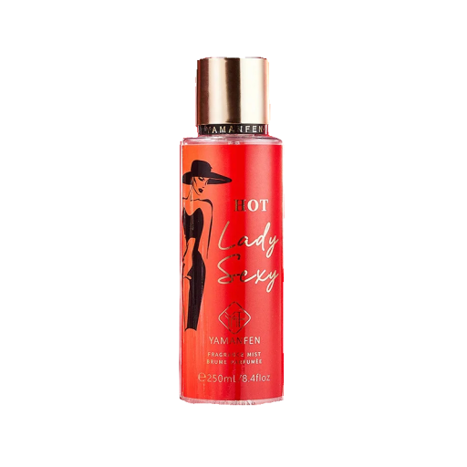 Feromonparfume spray YAMANFEN Hot Lady Sexy med gourmandisk orientalsk duft 250 ml i rød glasflaske til mænd og kvinder