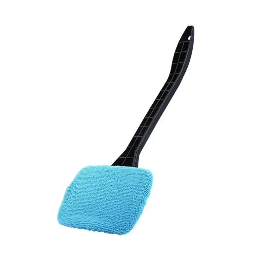 Ferramenta para lavar o vidro do carro 40 cm com cabeça rotativa Toalha de microfibra 12,5x8,8 cm Limpador de vidro para automóvel Cabo de PP Tecido de poliéster