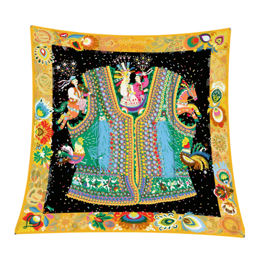 Fête des traditions populaires foulard carré Femme tendance mode Foulard multifonctionnel pour la tête le cou et le corps Accessoire stylé