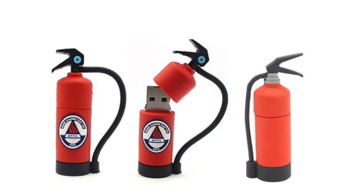 Feuerlöscher mit USB-Stick