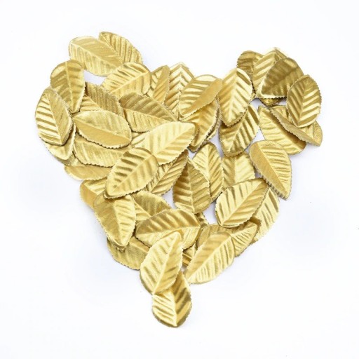 Feuilles décoratives dorées 100 pcs