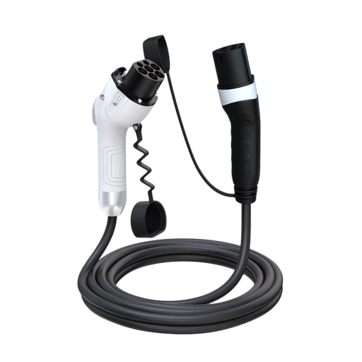 Feyree opladningskabel til elbiler GB/T til Type 2 trefaset 32 A 22 kW IP65 sort med stik GB/T20234 og IEC 62196-2
