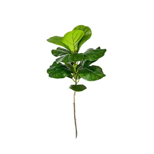 Ficus artificial mare, 70 cm, cauciuc, plastic, ramură decorativă pentru plante pentru interior și exterior, pentru decorarea grădinii, frunze artificiale de copac