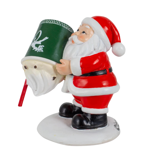 Figura navideña infantil de Santa 9,2 x 6,8 cm Decoración invernal adorable con Santa Figura detallada para la decoración navideña de mesas, estantes y debajo del árbol