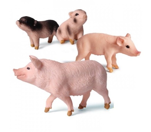 Figuras de cerdo 4 piezas