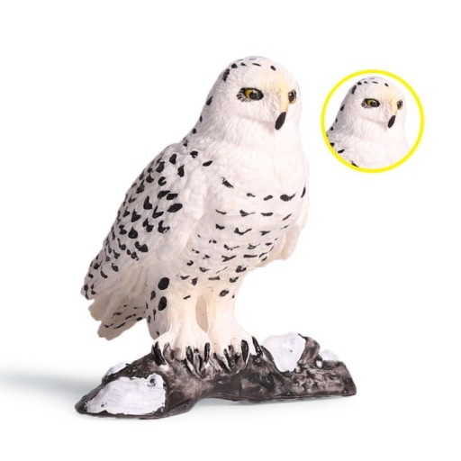 Figurina gufo bianco