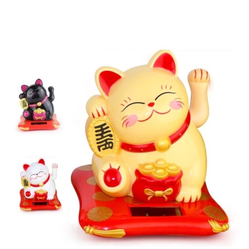 Figurine décorative chat porte-bonheur