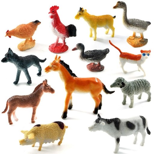 Figurine di animali 12 pezzi