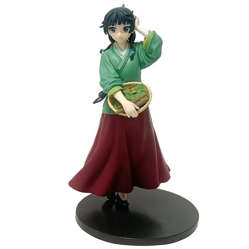 Figurine femme debout 17 cm Personnage d'anime sur socle de la série The Apothecary Diaries Décoration détaillée Modèle de collection pour les fans