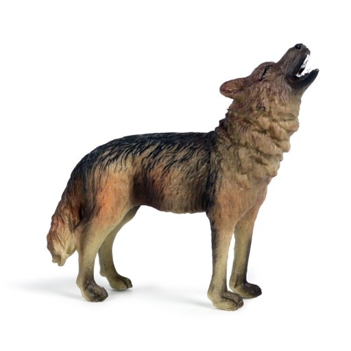 Figurinha de lobo a uivar