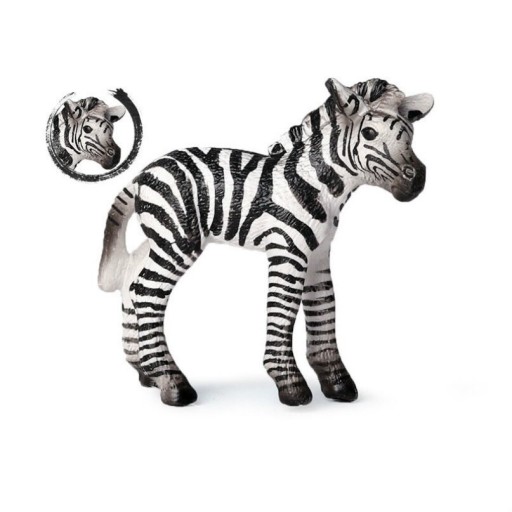 Figurinha de potro de zebra