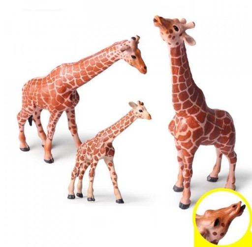 Figurki żyrafy 3 szt
