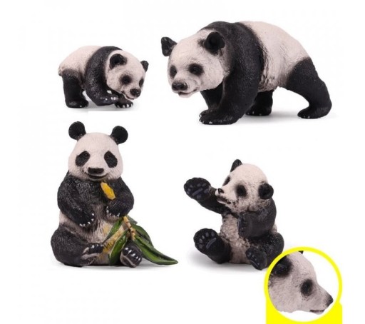 Figurky panda 4 ks