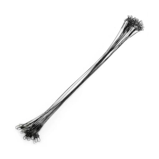Fil de pêche en acier anti-rongeur 20 pcs 20 cm Fil solide pour poissons prédateurs Protection contre les brochets Bas de ligne résistant