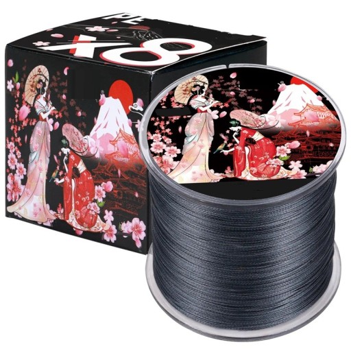 Fil de pêche tressé japonais 100 m 0,28 mm 24,5 kg Fil de pêche tressé résistant pour la pêche en mer et en eau douce Fil tressé hautement résistant et flexible avec une surface lisse