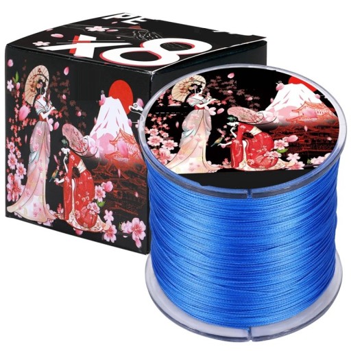 Fil de pêche tressé japonais 300 m 0,40 mm 40 kg Fil de pêche tressé résistant pour la pêche en mer et en eau douce Fil tressé hautement résistant et flexible avec une surface lisse