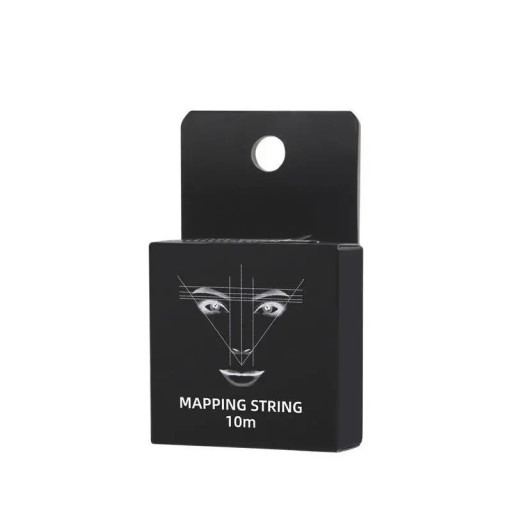 Fil de teinture de marquage pour sourcils et lèvres 10 m Outil cosmétique pour un marquage précis de la forme noir ou blanc