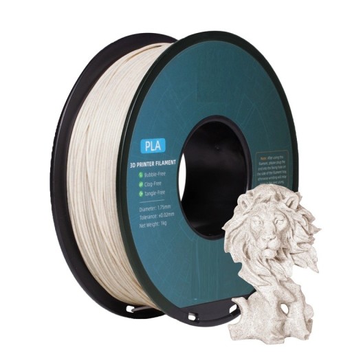 Filament PLA wzór marmurkowy 1,75 mm 1 kg Do drukarek 3D FDM Gładki druk Bez pęcherzyków powietrza Temperatura druku 205-220°C Modele dekoracyjne