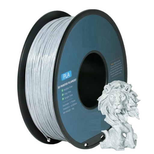 Filamento PLA patrón mármol 1,75 mm 1 kg Para impresoras 3D FDM Impresión suave Sin burbujas Temperatura de impresión 205-220°C Modelos decorativos